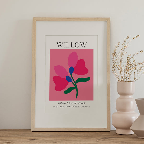 Baby Birth Flower Modern Minimalist