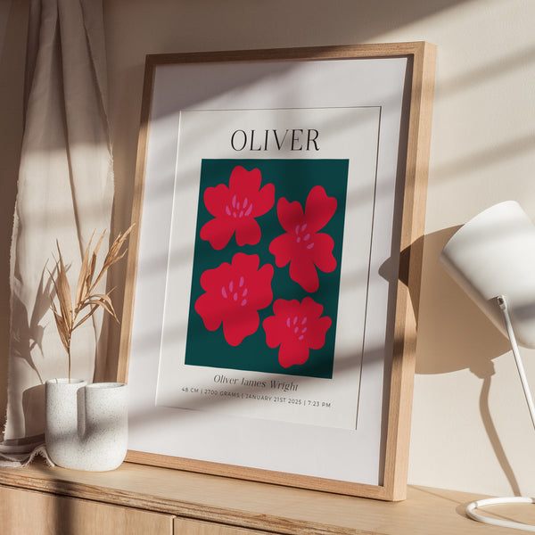 Baby Birth Flower Modern Minimalist