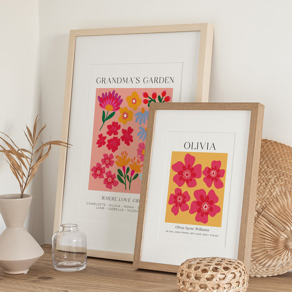 Baby Birth Flower Modern Minimalist