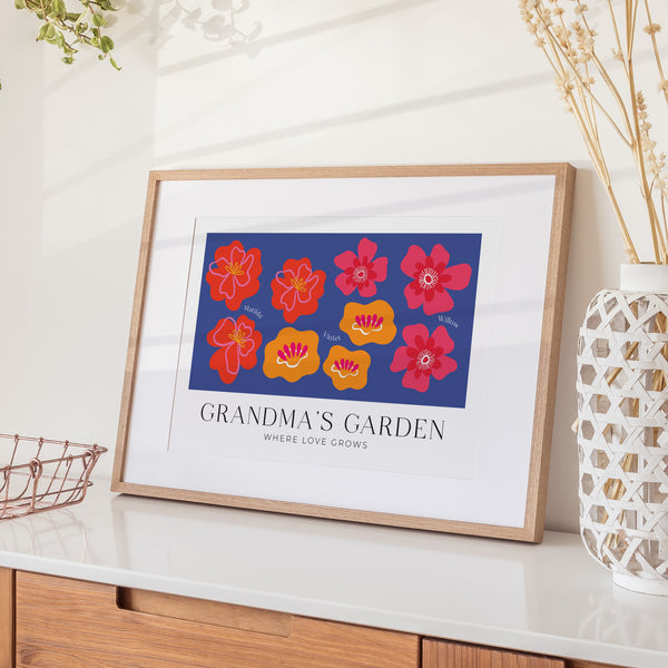 Birth Flower Modern Minimalist Landscape Names