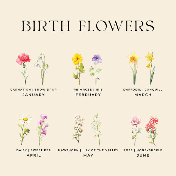 Birth Flower Botanical Bouquet