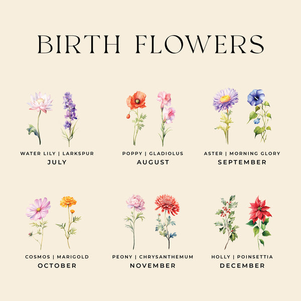 Birth Flower Botanical Bouquet