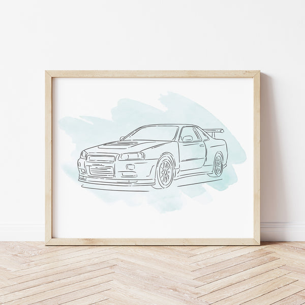 Custom Vehicle Drawing - Cars, Motorbikes, Boats & Vehicles