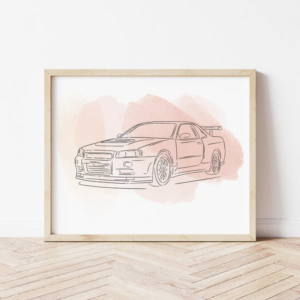 Custom Vehicle Drawing - Cars, Motorbikes, Boats & Vehicles