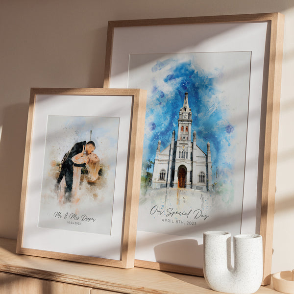 Watercolour House Portrait