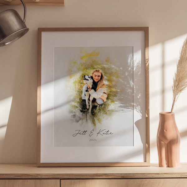 Watercolour Pet Portrait