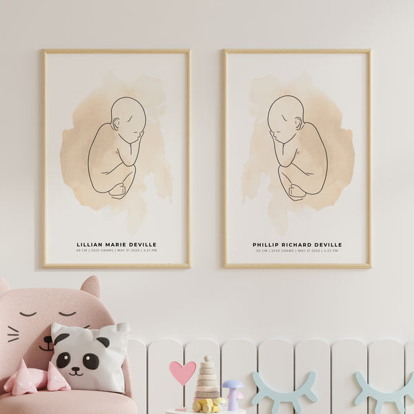 Baby Birth Poster - 1:1 Scale