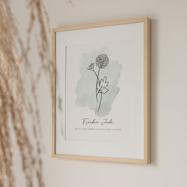 Birth Flower Line Art
